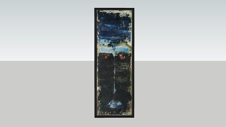 Abstract painting acrylic and oil