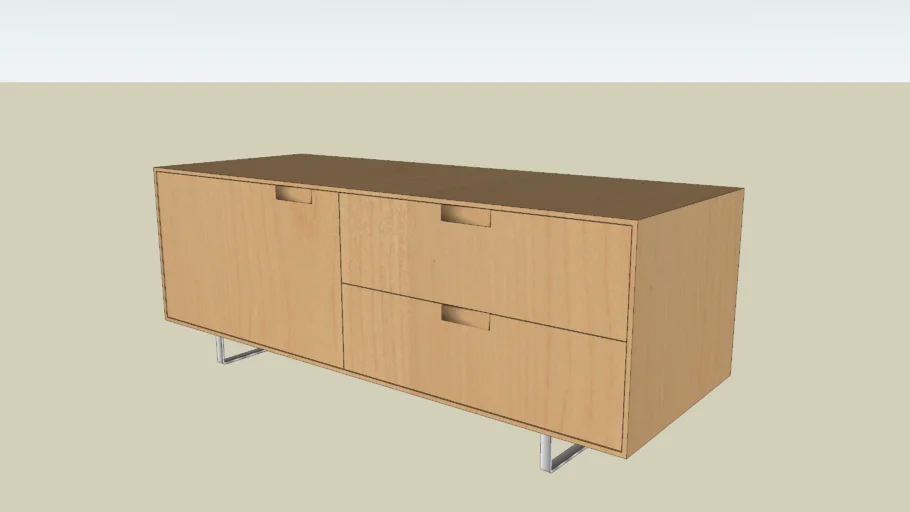 Series 11 1-Door 2-Drawers Small Console by Blu Dot