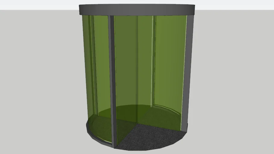 Revolving Glass Entrance Door