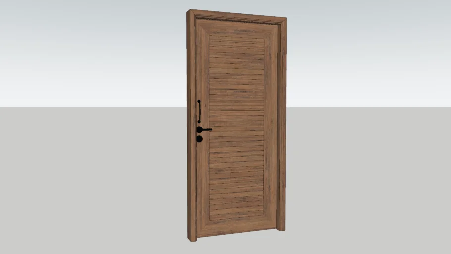 Bedroom Door 3ft 3in x 7ft Teakwood finish