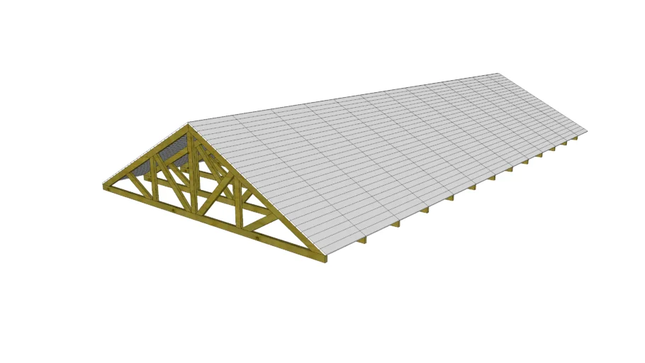 Roof Trusses With Roof