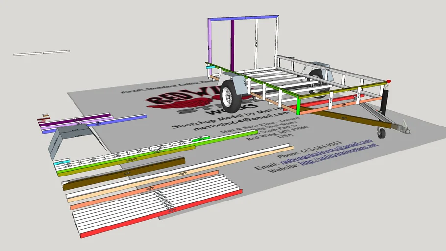 Redwing's 6'x10' Standard Utility Trailer Plans