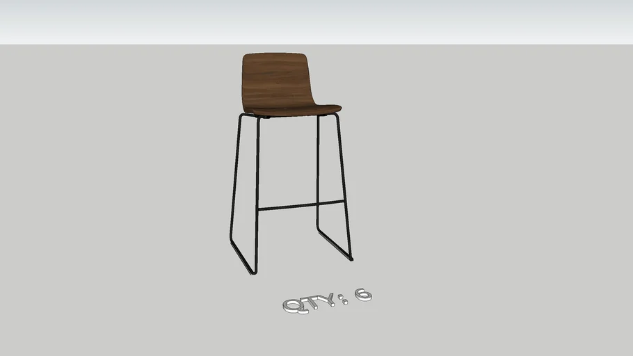 15|40 Walnut Barstool