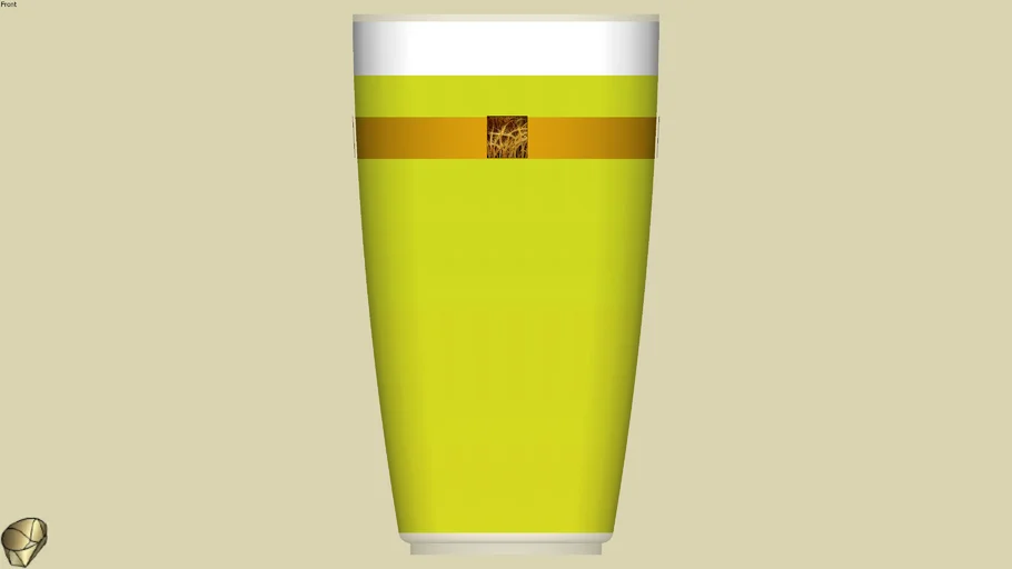 copo de cerveja com espuma e texturas de cevada
