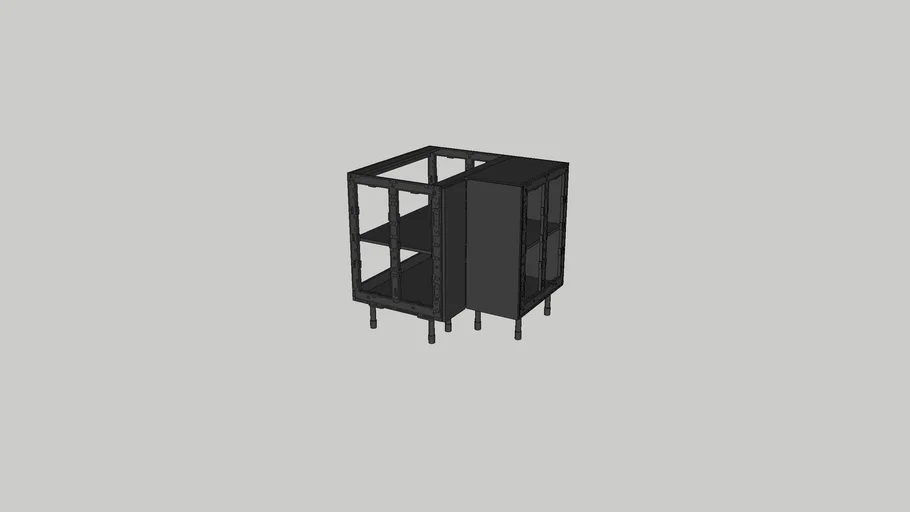 800/800x715mm kitchen base corner cabinet