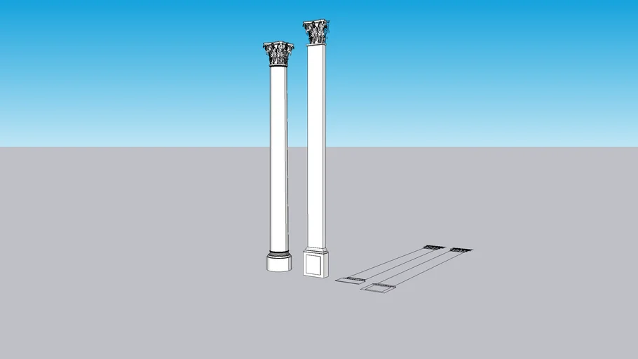 Classical Column Corinthian Capital | 3D Warehouse