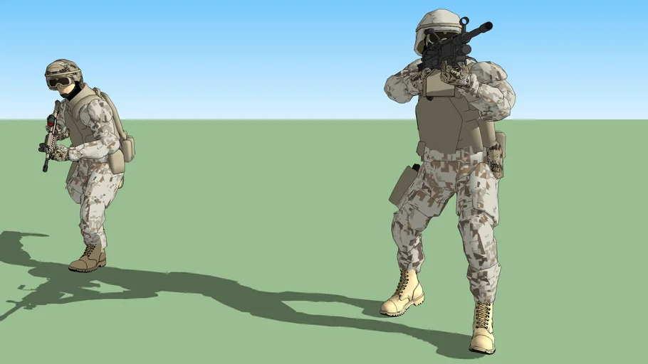 soldier stances and weapon pack 1