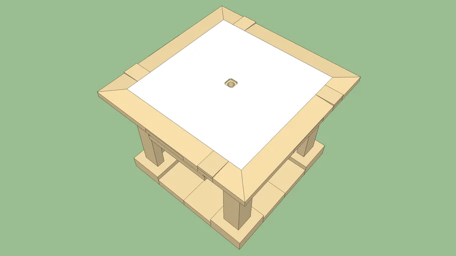 4-Seater School Desk