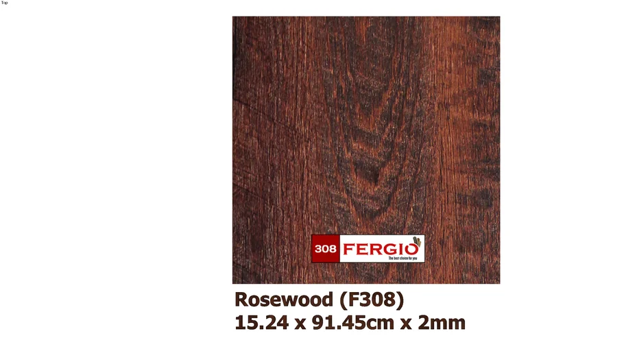 DISCONTINUED FERGIO vinyl flooring F308 (Rosewood)