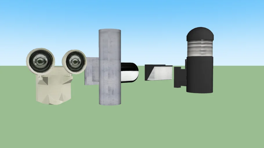 Outdoor wall light set 2