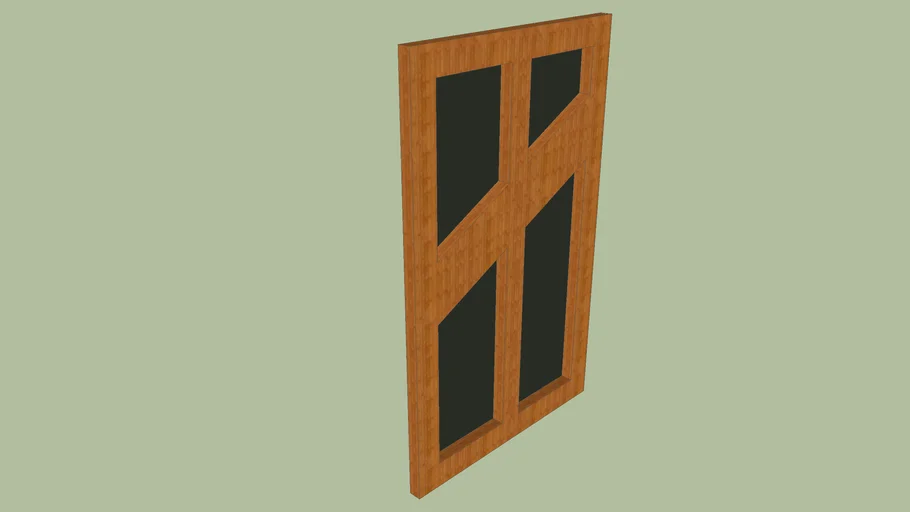 Bambu Wood window | 3D Warehouse