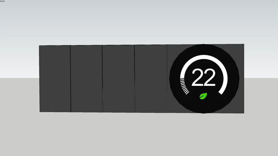 light switch with thermostat, vray ready