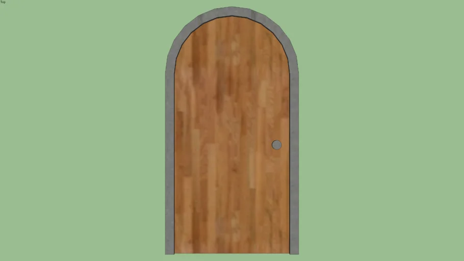 PUERTA CON ARCO CIRCULAR