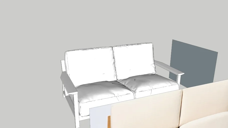 Muji sofa WOODEN SOFA (2.5SEATER)