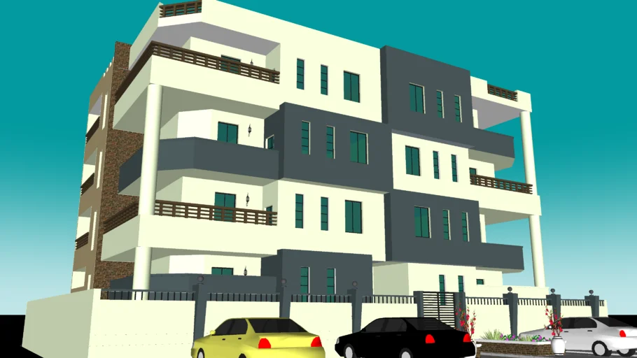 4 story apartment building