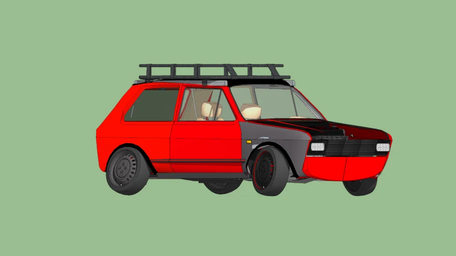 Stanced 1987 Zastava Yugo 45 
