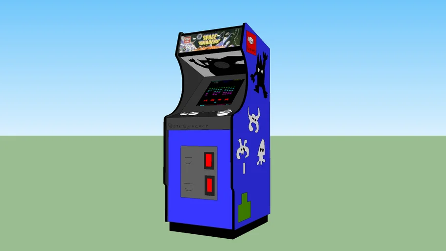 space invaders (color) arcade game