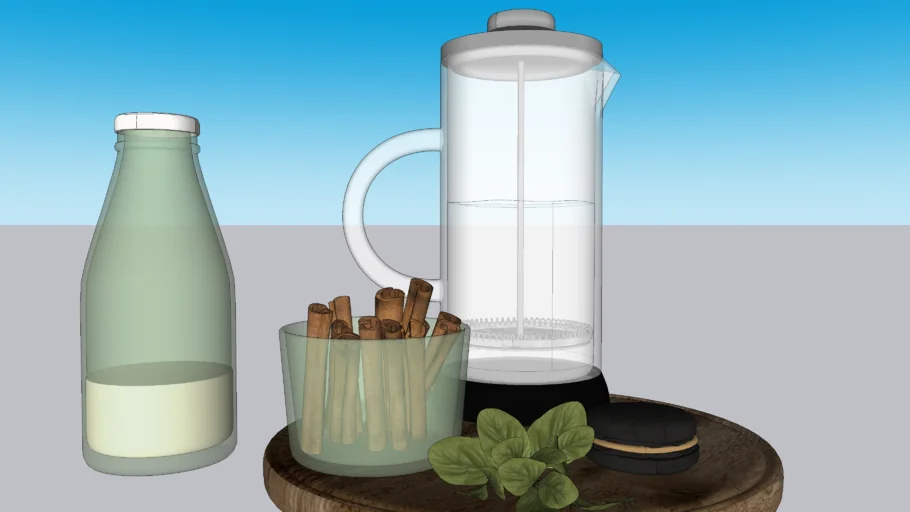 Cafeteira Francesa, Canela e Leite