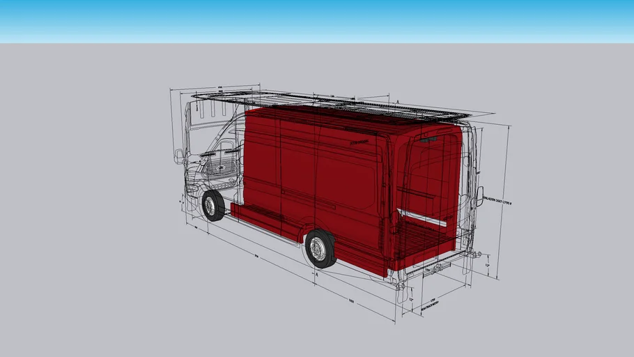 Ford Transit High Roof Ext Length Schematics