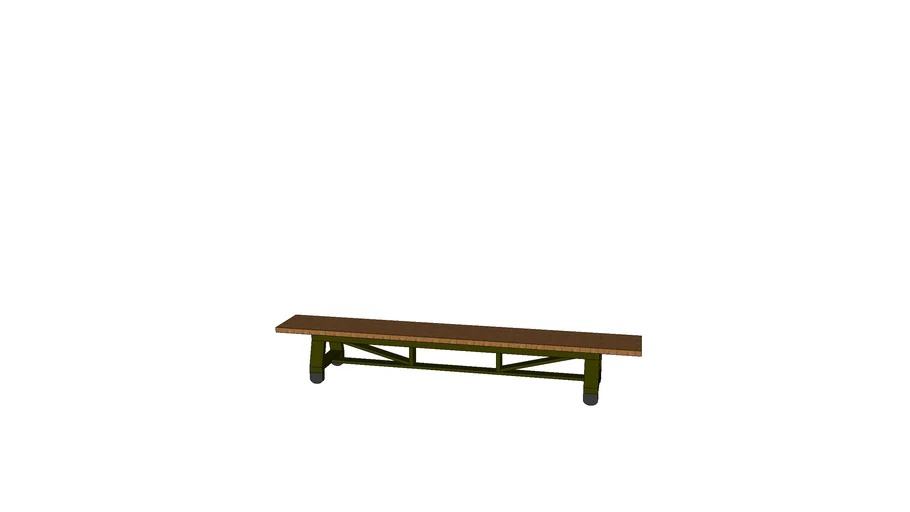 Vintage gym bench