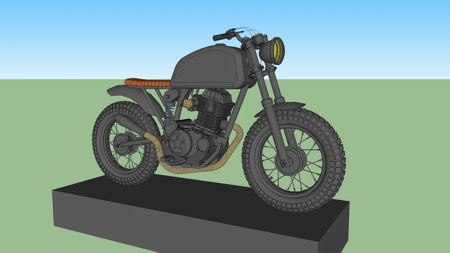 Brat Style Motorcycle
