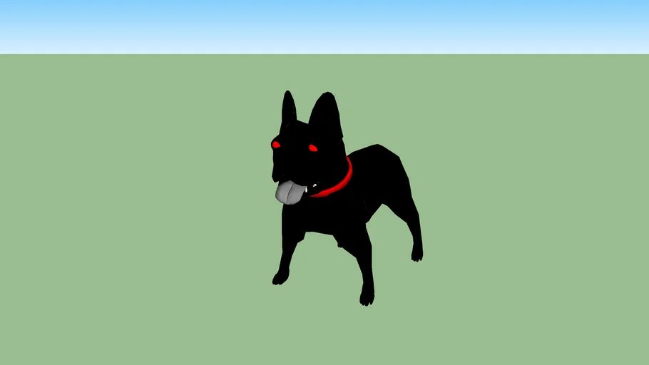 creepy dog