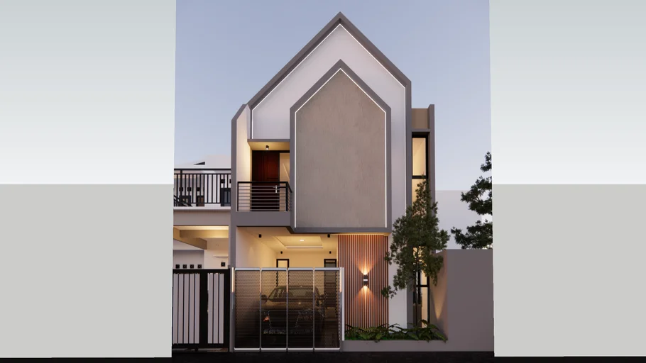 RUMAH SCANDINAVIAN 2 LANTAI 6X14M (1)