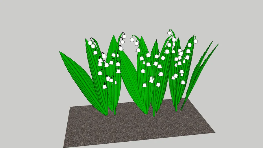 3D Lily Of The Valley (lacramioare)