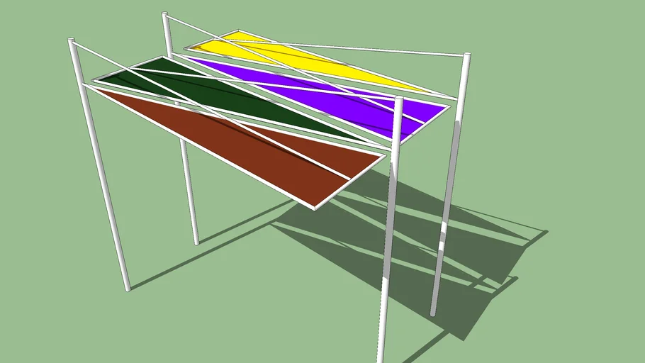 Cobertura tensionada/Tensioned structure