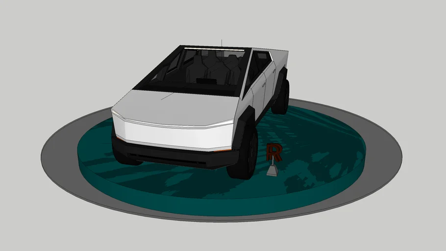 Tesla Cybertruck with RR Logo