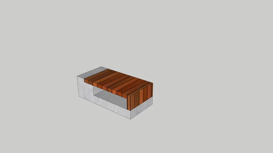 concrete bench