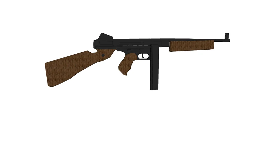 Thompson sub-machine gun | 3D Warehouse
