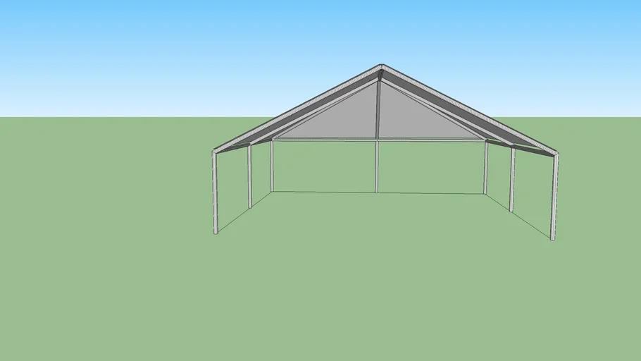 40x40 hip-ended multi flex tent