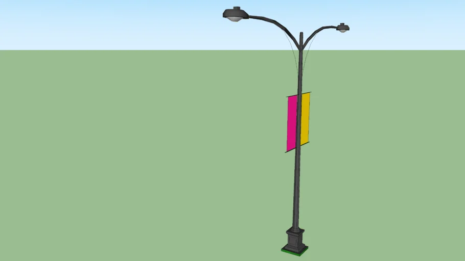 Double Lamp Post
