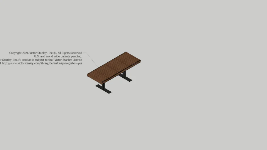 UB-23 Unity 4ft Wood or Recycled Plastic Slat Bench | 3D Warehouse