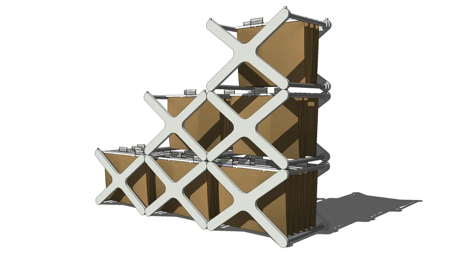 Contemporary magazine rack | 3D Warehouse