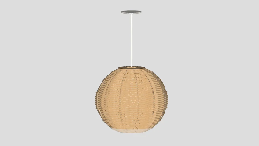 ROUND WOVEN PENDANT LIGHT