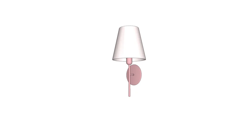 ARANDELA TOCHEIRO 30XØ15CM METAL E TECIDO CHAMPANHE - PORTOFINO AR1128