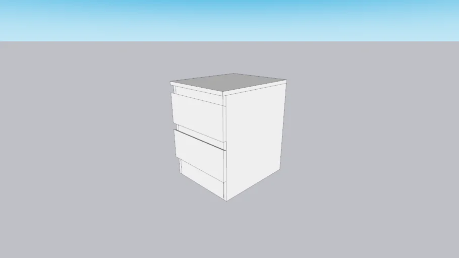 Ikea Malm Two Drawer Chest