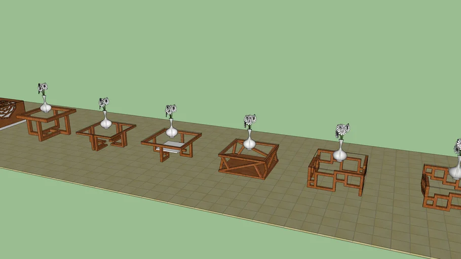 Centre Table / Coffee Table for living room (VRay Ready)