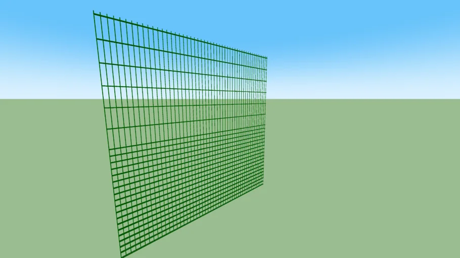 2430mm high Zaun Duo 8 Mesh 50mm x 200mm x 67mm Super Rebound to lower