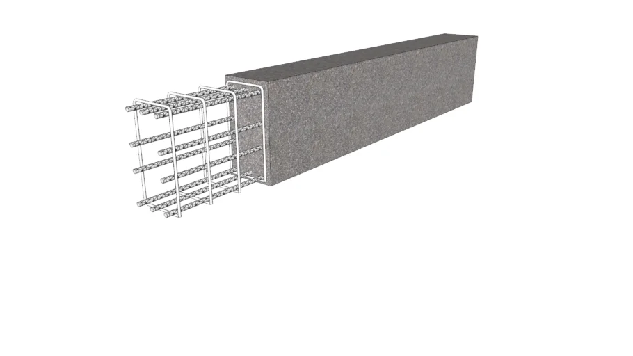 Detalhe viga 20x40 ferragem e fundação