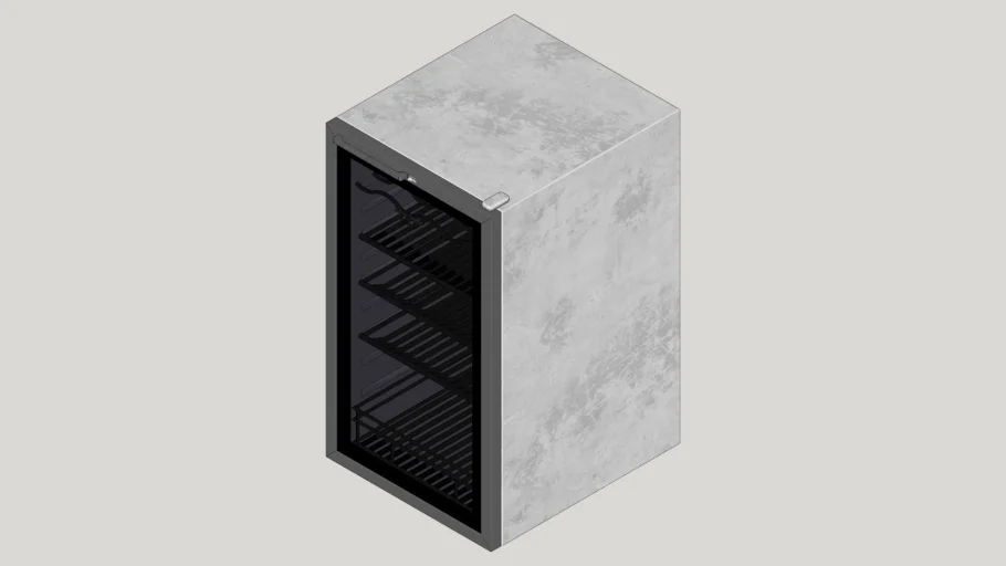 Frigobar Brastemp Club 120L preto com porta de vidro