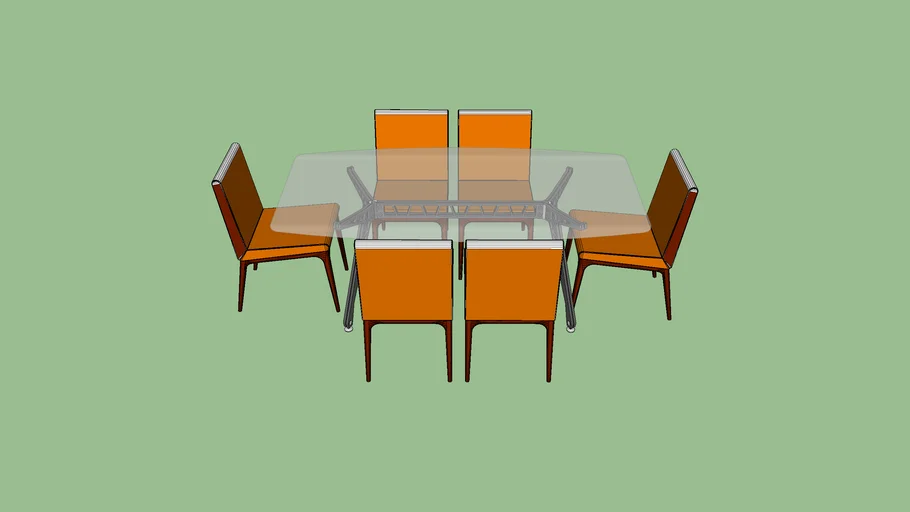 Mesa con puestos para terraza