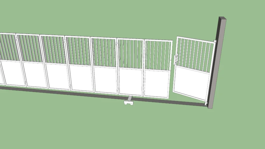 pagar lipat folding gate minimalis