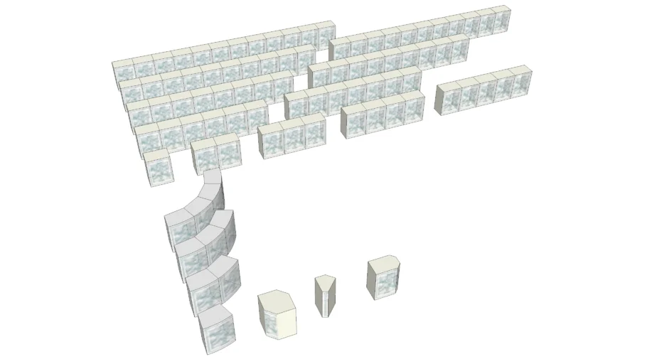 Premiere Series 6x8 Glass Block Products