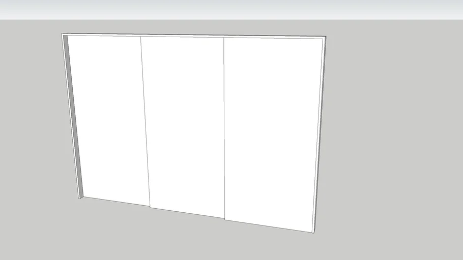Triple sliding door