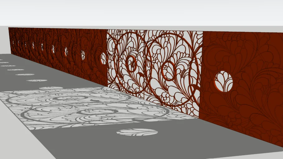 Floral pattern | CNC | Plaster |molding | traditional Railing | parapet | sAs