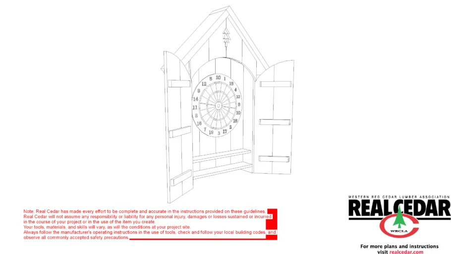 Dart Board Cabinet