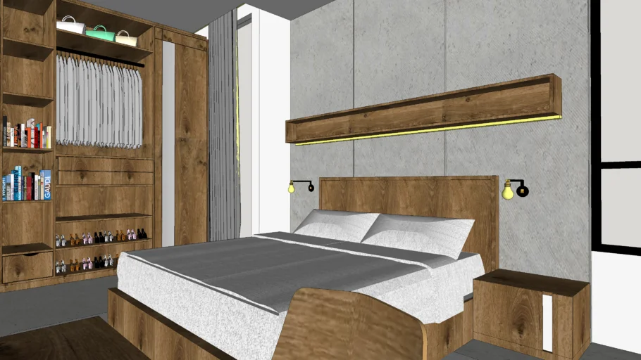 BEDROOM MODERN INTERIOR | 3D Warehouse
